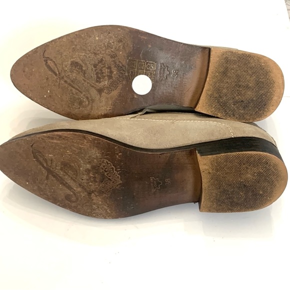 Free People Brady Loafer Lt Tan Slip On Leather Casual Boho Pointed Toe … - Picture 9 of 11